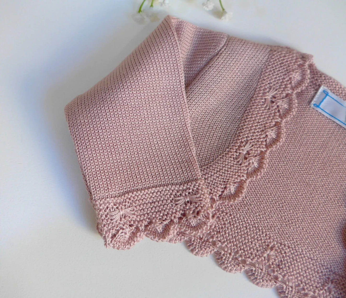 Chaqueta bolero perle rosa empolvado - PARDALETS