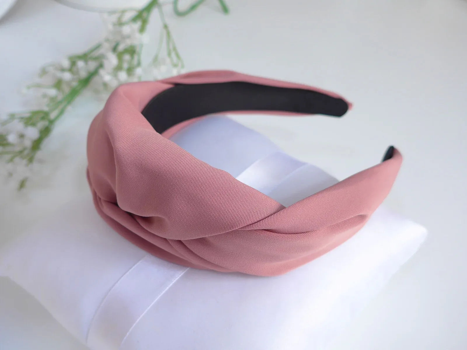 Diadema nudo rosa empolvado - PARDALETS