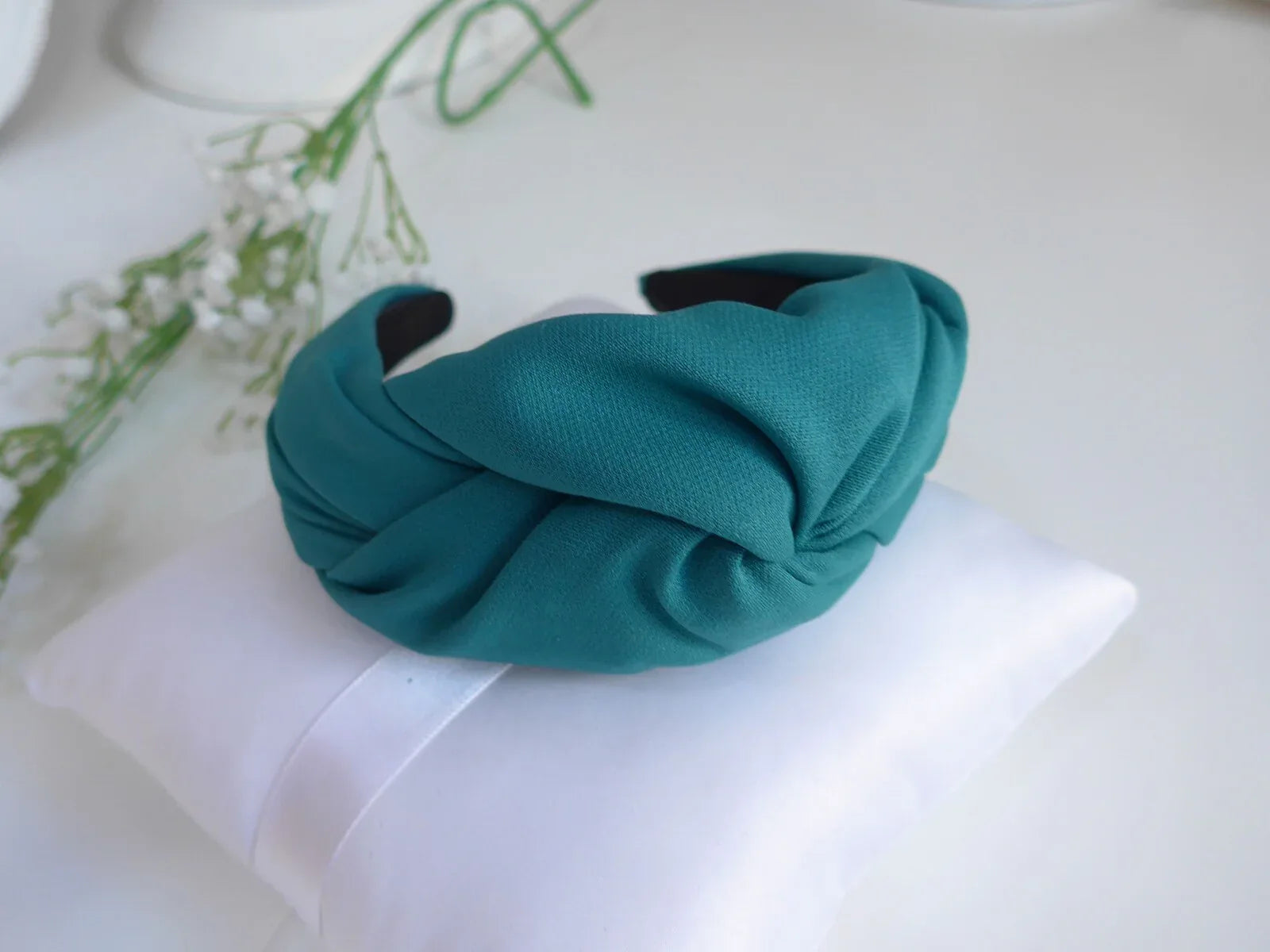 Diadema nudo verde pato - PARDALETS
