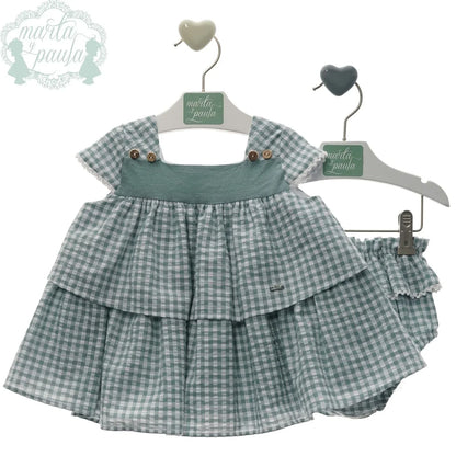 Vestido vichy con braguita "Castañuela" - PARDALETS