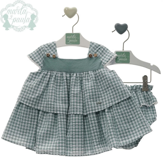 Vestido vichy con braguita "Castañuela" - PARDALETS