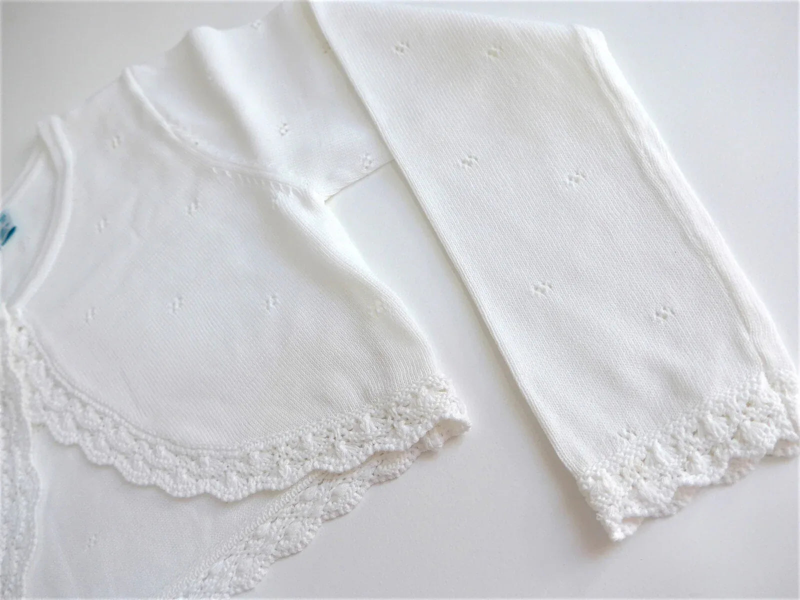 Chaqueta bolero perle blanco caladita - PARDALETS