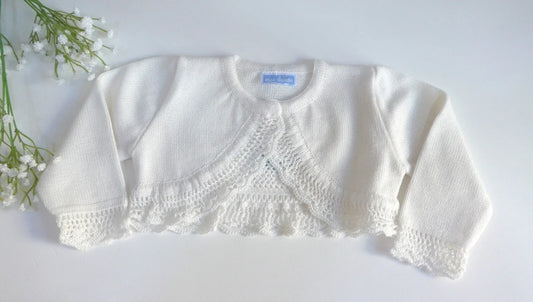 Chaqueta bolero blanco roto - PARDALETS