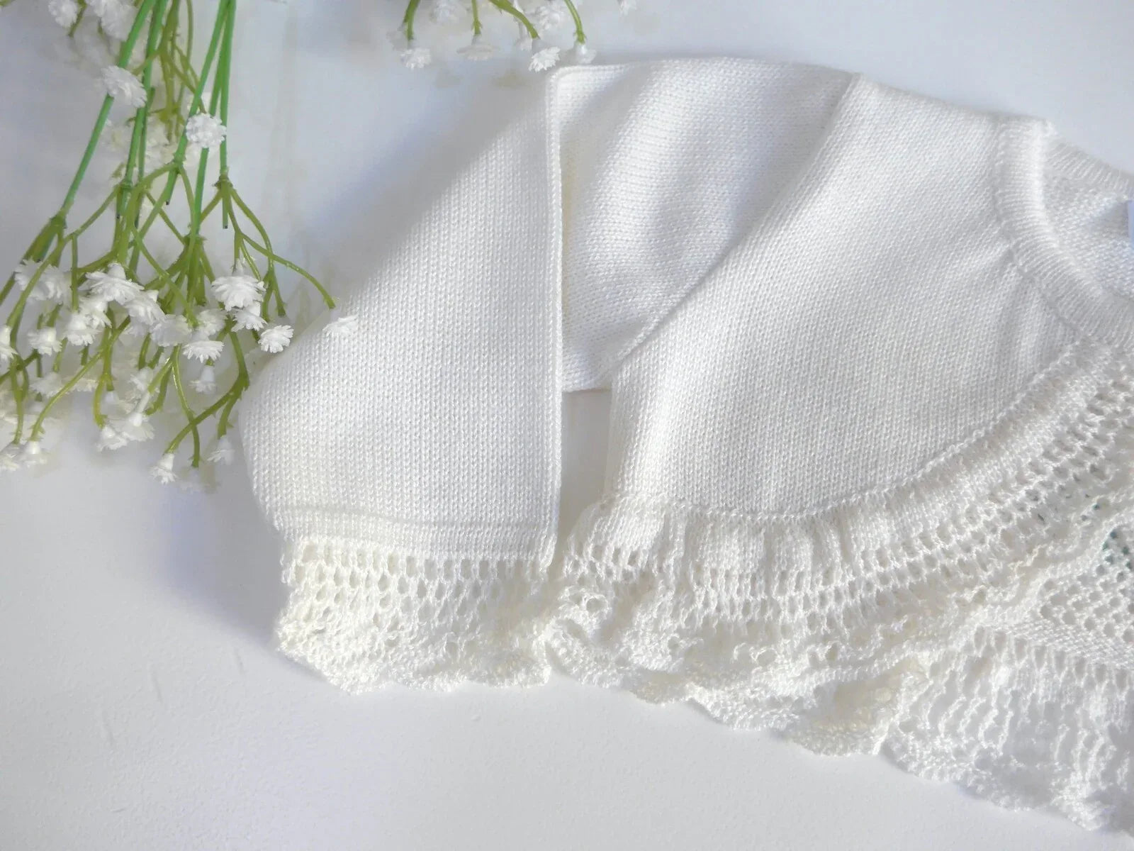 Chaqueta bolero blanco roto - PARDALETS