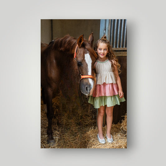 Vestido tirantes 3 volantes "Wabi-Sabi"