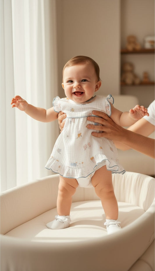 Jesusito bambula blanco estampado animalitos