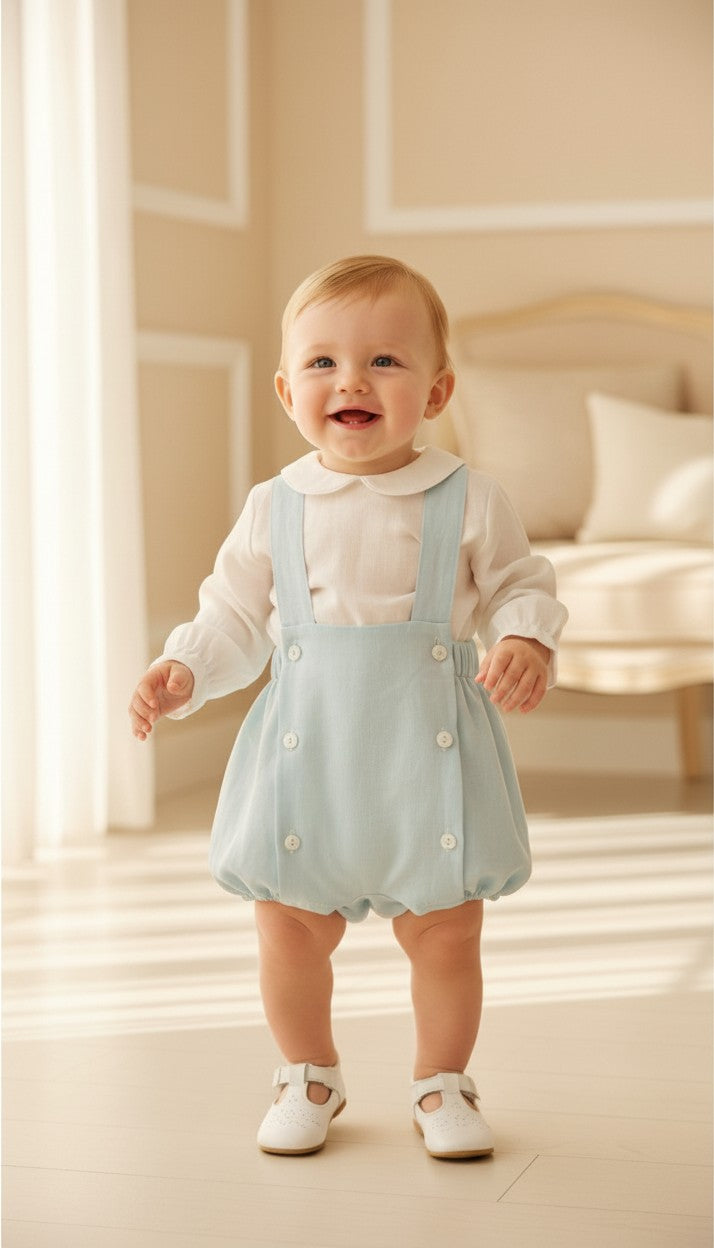 Peto hielo con camisa lino manga larga