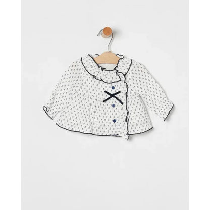 Blusa flores marino y braguita marino - PARDALETS