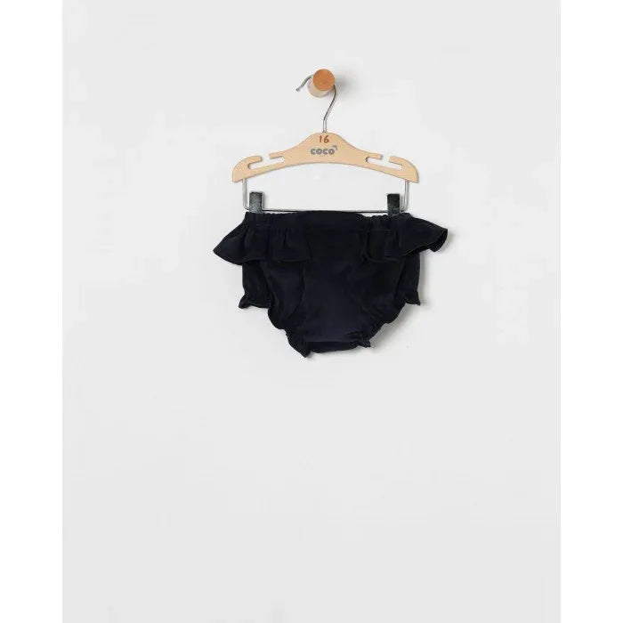 Blusa flores marino y braguita marino - PARDALETS