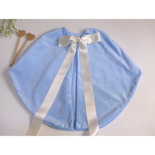 Capa azul con lazada beig - PARDALETS