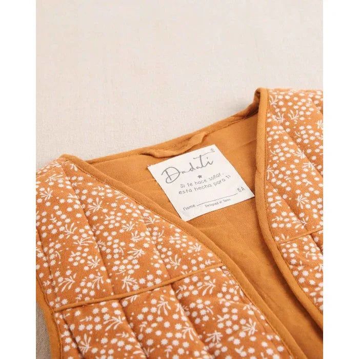 Chaleco naranja con flores - PARDALETS