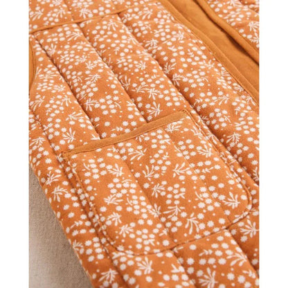 Chaleco naranja con flores - PARDALETS