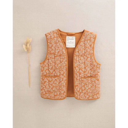 Chaleco naranja con flores - PARDALETS