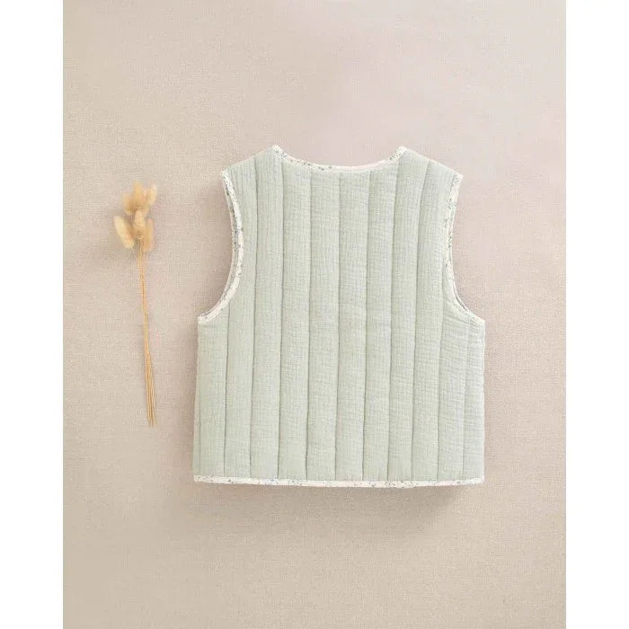 Chaleco verde con bolsillos - PARDALETS