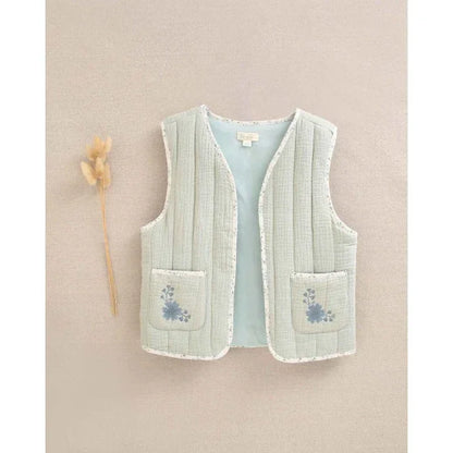 Chaleco verde con bolsillos - PARDALETS