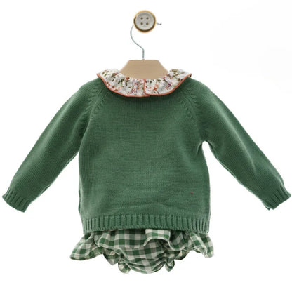 Conjunto 3 piezas camisa flores jersey ardilla - PARDALETS