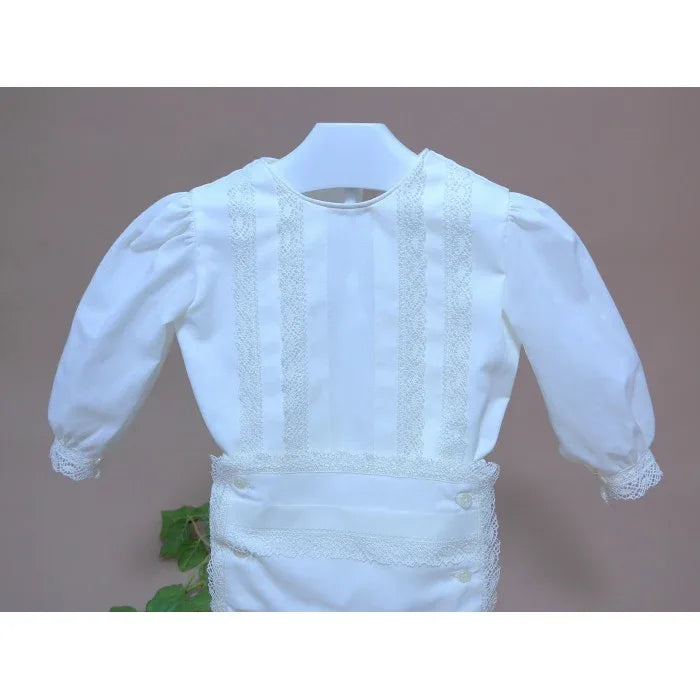 Conjunto batista beig con puntillas - PARDALETS