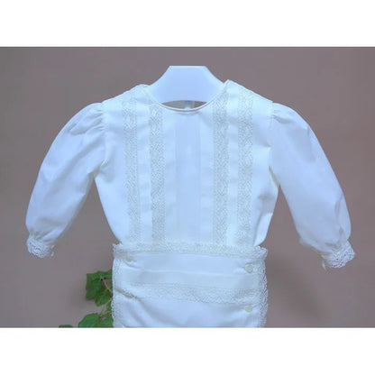 Conjunto batista beig con puntillas - PARDALETS