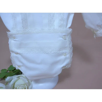 Conjunto batista beig con puntillas - PARDALETS