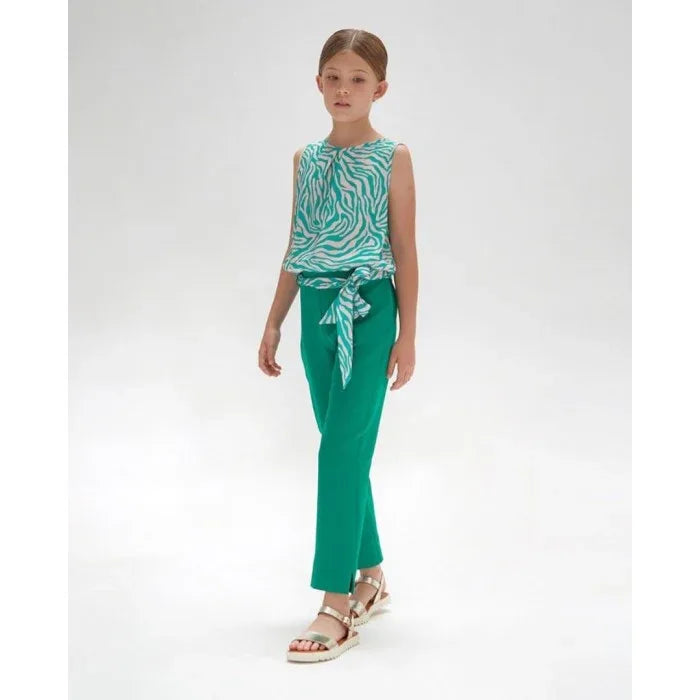 Conjunto blusa y pantalon verde - PARDALETS