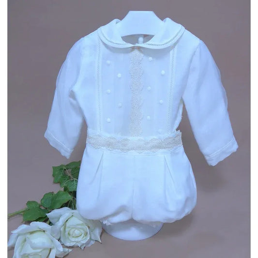 Conjunto bombacho organza bordada - PARDALETS