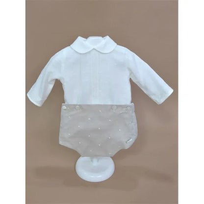 Conjunto camisa bordada y culote arena bordado - PARDALETS