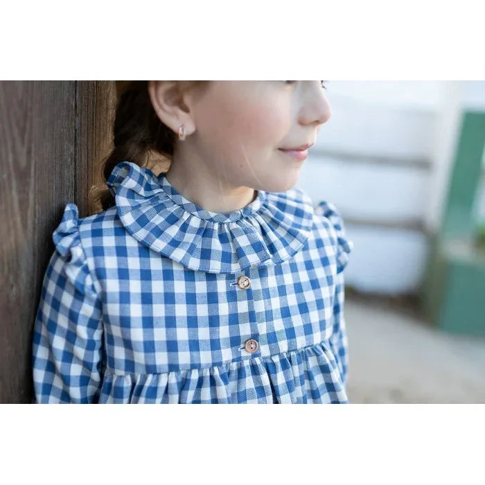 Conjunto camisa cuadros azules y short micropana - PARDALETS