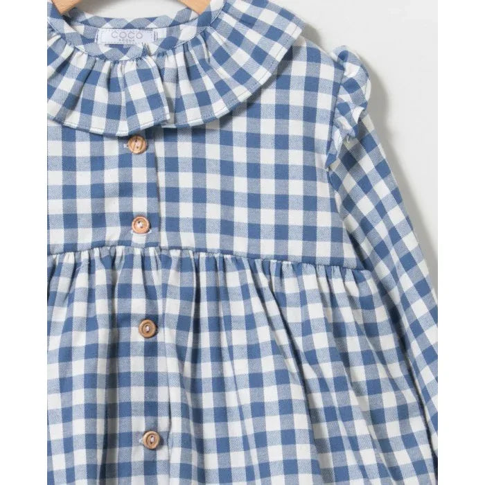 Conjunto camisa cuadros azules y short micropana - PARDALETS