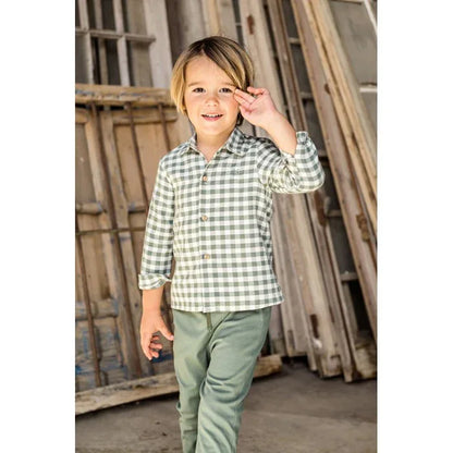 Conjunto camisa cuadros y pantalon largo "Taipei" - PARDALETS