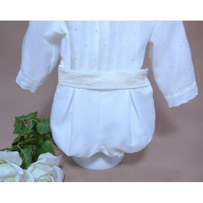 Conjunto camisa manga larga organza bordada - PARDALETS