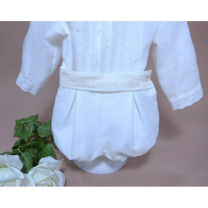 Conjunto camisa manga larga organza bordada - PARDALETS