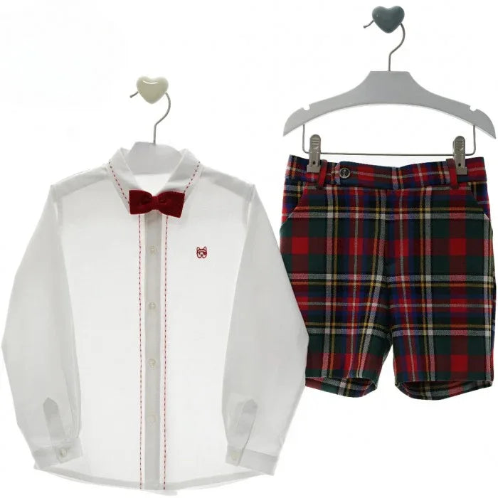Conjunto camisa y short cuadros "Marilyn" - PARDALETS