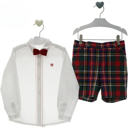 Conjunto camisa y short cuadros "Marilyn" - PARDALETS