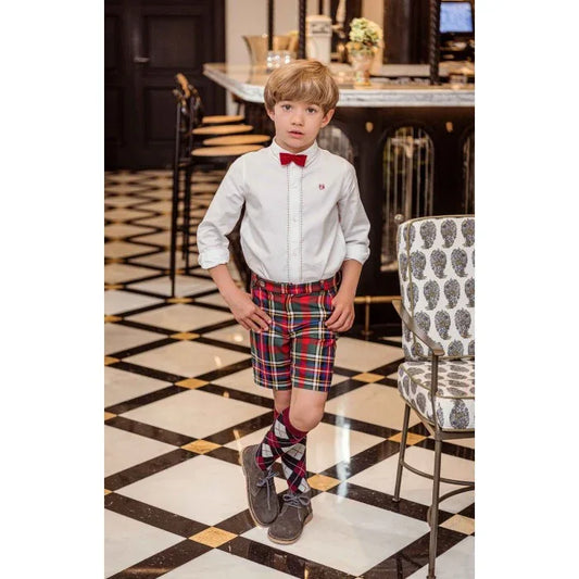 Conjunto camisa y short cuadros "Marilyn" - PARDALETS