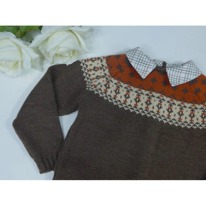 Conjunto jersey y bombacho marrón "Turrón" - PARDALETS