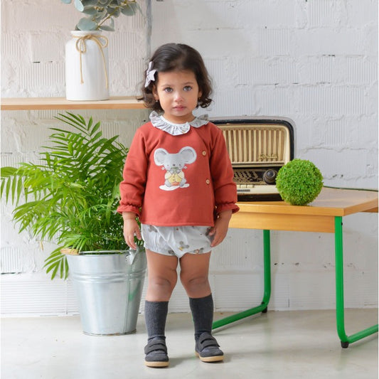 Conjunto sudadera ratoncito y culote