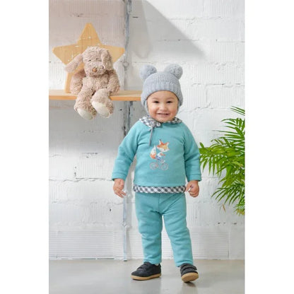 Conjunto sudadera verde zorrito y pantalon largo - PARDALETS