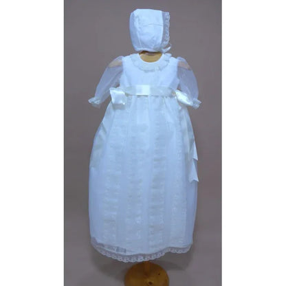Faldon organza beig con capa - PARDALETS