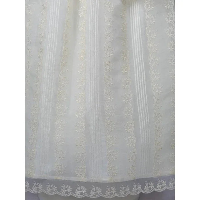 Faldon organza beig con capa - PARDALETS