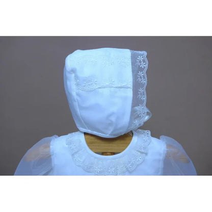 Faldon organza beig con capa - PARDALETS