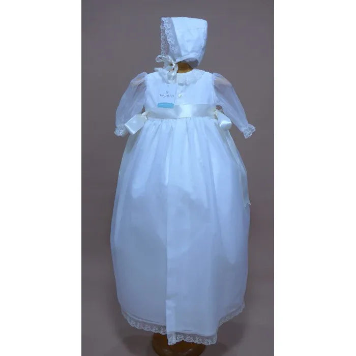 Faldon organza beig con capa - PARDALETS