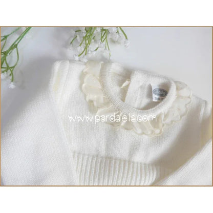 Jersey lana beig con cuello batista - PARDALETS