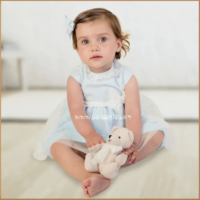 Jesusito azul con tul blanco - PARDALETS