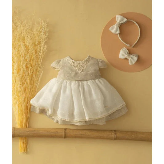 Jesusito color arena con topitos - PARDALETS