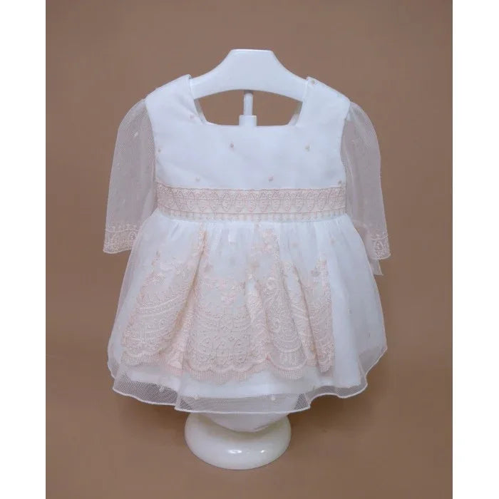 Jesusito tul bordado salmón DEVA - PARDALETS