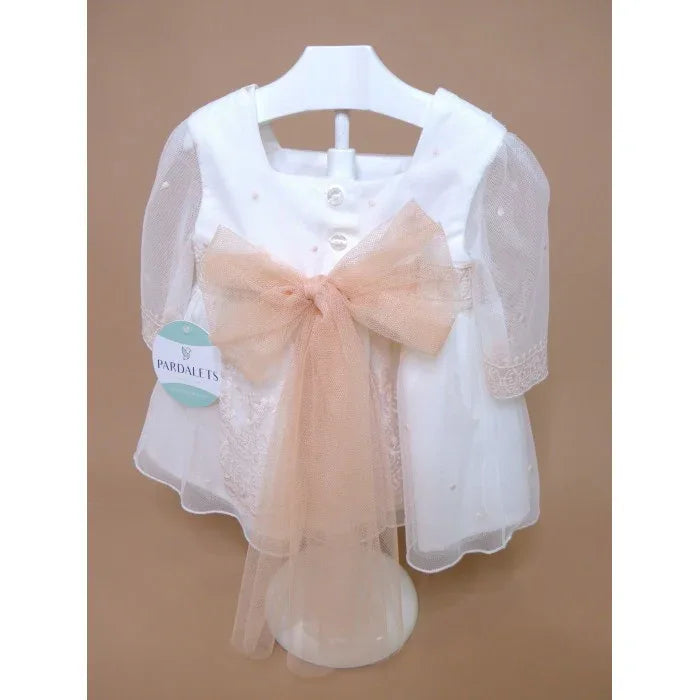 Jesusito tul bordado salmón DEVA - PARDALETS