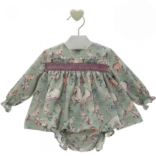 Jesusito verde con ciervos "Sophia" - PARDALETS