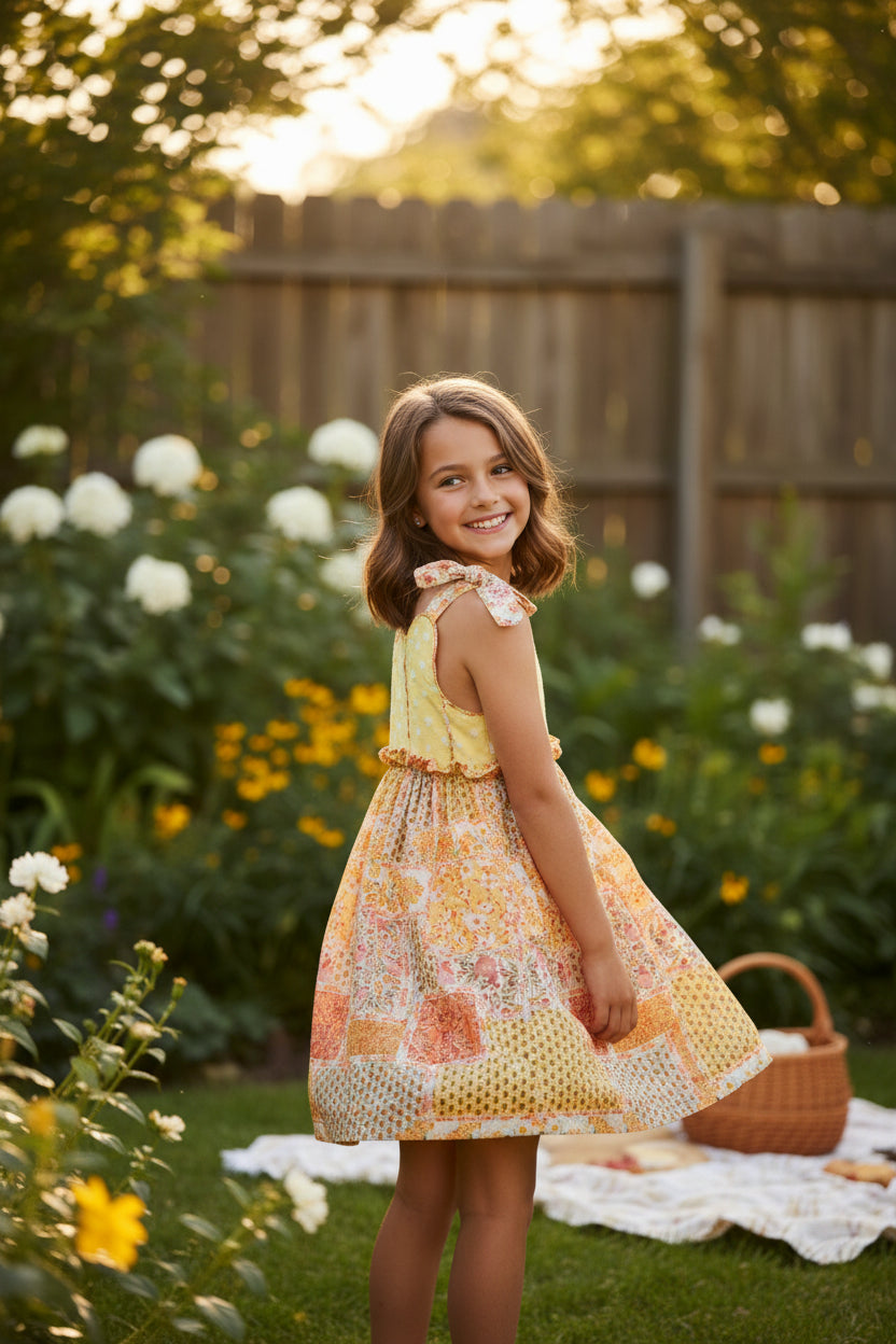 Vestido tirantes multicolor "Aikido"