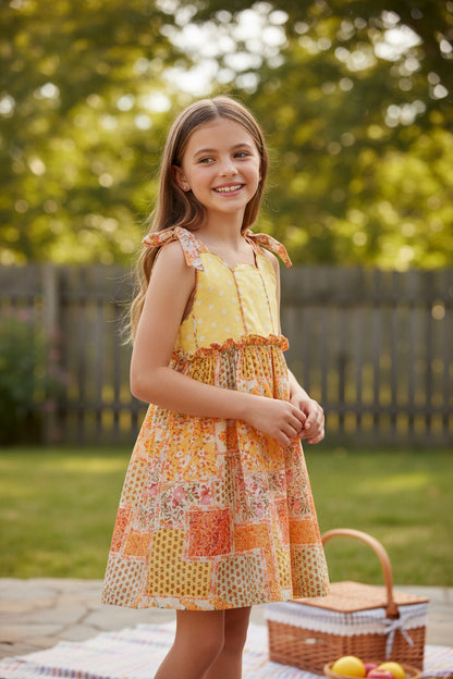 Vestido tirantes multicolor "Aikido"