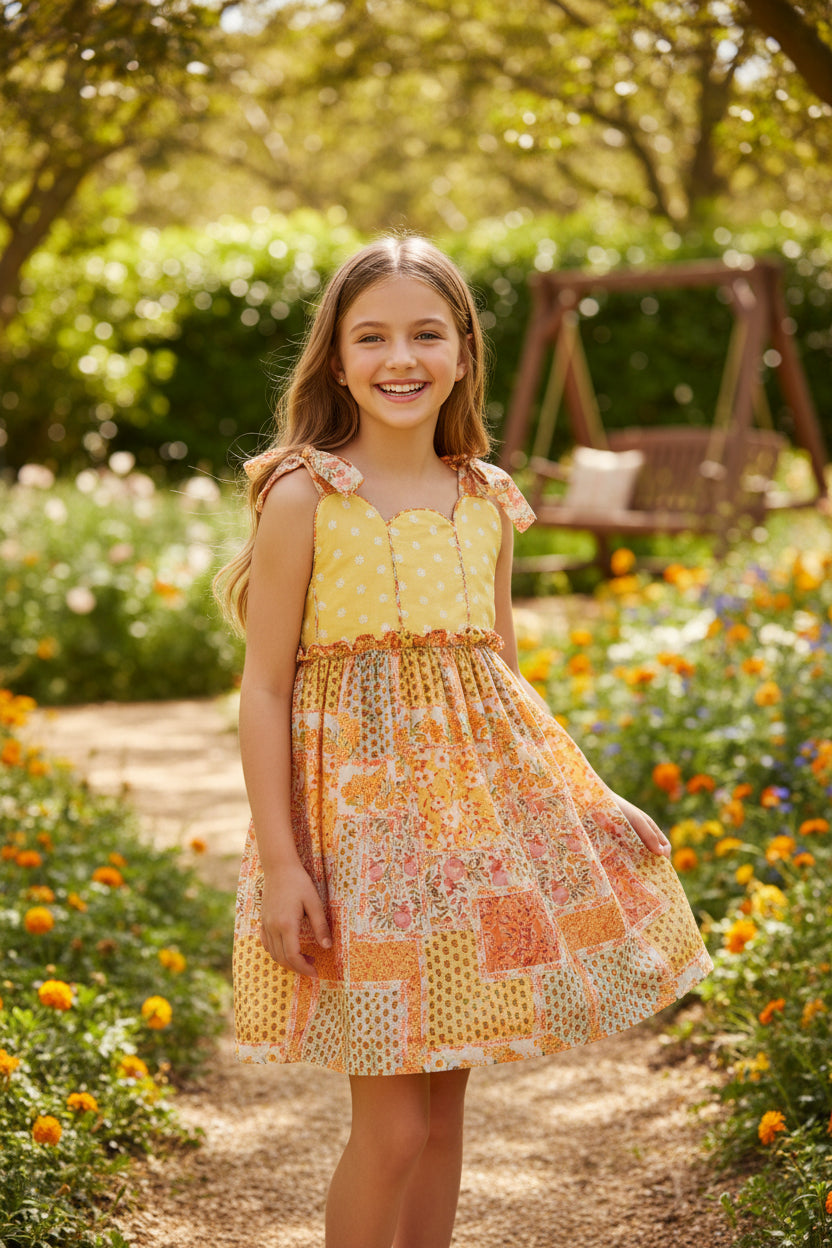 Vestido tirantes multicolor "Aikido"